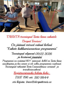 Vabad kohad “Eakate kukkumisennetuse programmis”