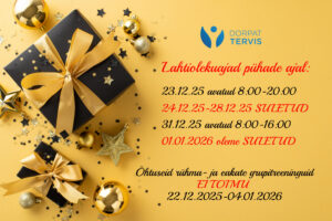 Lahtiolekuajad pühade ajal