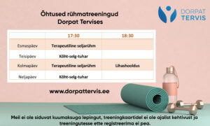 Dorpat Tervise rühmatreeningud alustavad 1. septembrist