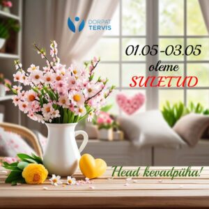 01.05-03.05 oleme suletud